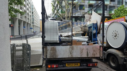 Professional team managing builders waste clearance efficiently