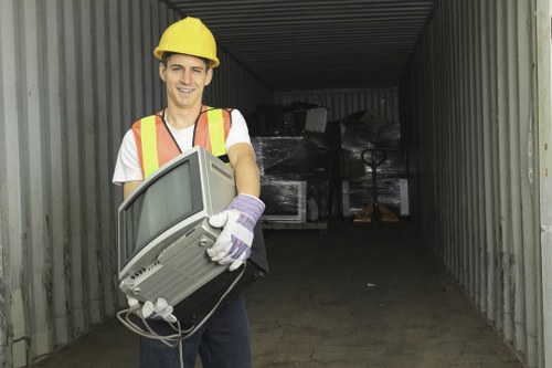 Environmentally friendly waste removal service in action in Enfield