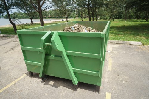 Recycling process at Enfield waste facility